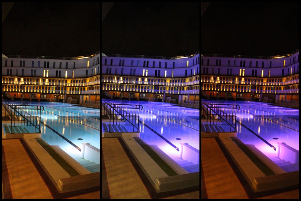 Le bassin changeant de couleur